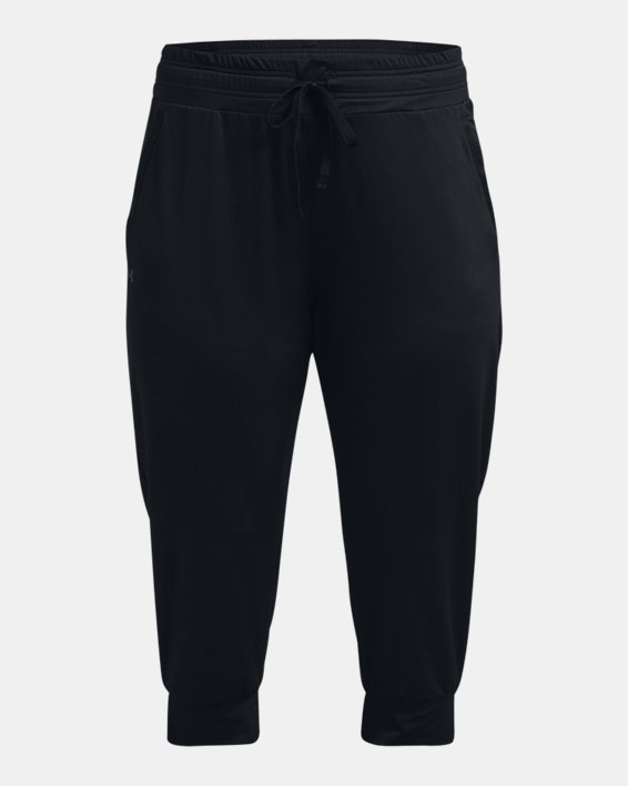 Women's HeatGear® Armour Capri Pants, Black, pdpMainDesktop image number 4